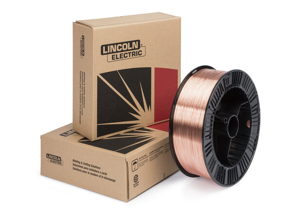 Lincoln Electric® SureArc™ S6 Carbon Steel Solid MIG Wire ER70S-6 Mild Steel 0.035in 33LB Plastic Spool
